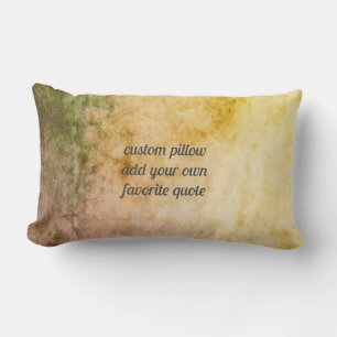 Coussin Rectangle tons chauds de terre personnalisez une coutume ajo