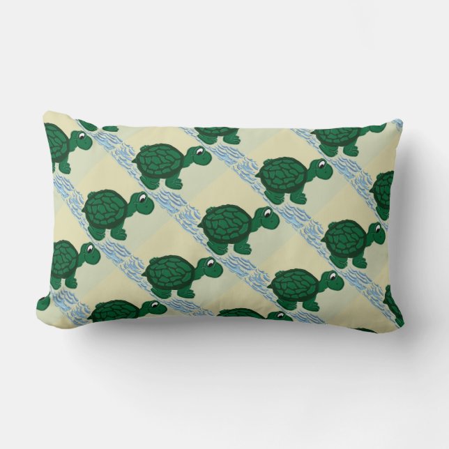 Coussin Rectangle Tortues (Recto)