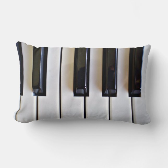 Coussin Rectangle Touches de piano (Recto)