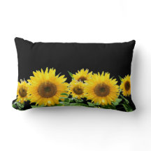 Tournesols sur fond noir