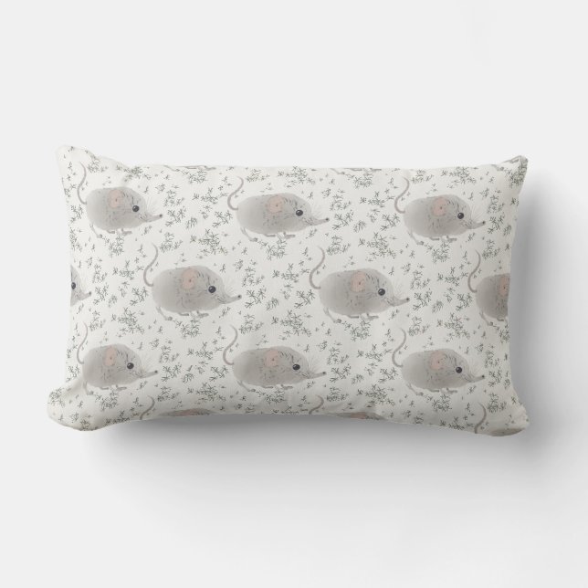 Coussin Rectangle Traversin de bois (Recto)