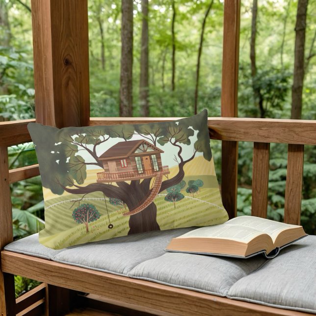 Coussin Rectangle Treehouse | (Créateur téléchargé)