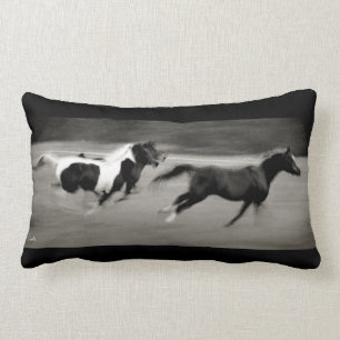 Coussin Rectangle Trois Chevaux de Galop
