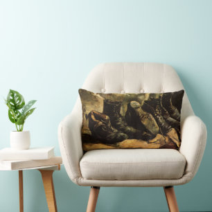 Coussin Rectangle Trois paires de chaussures par Vincent van Gogh