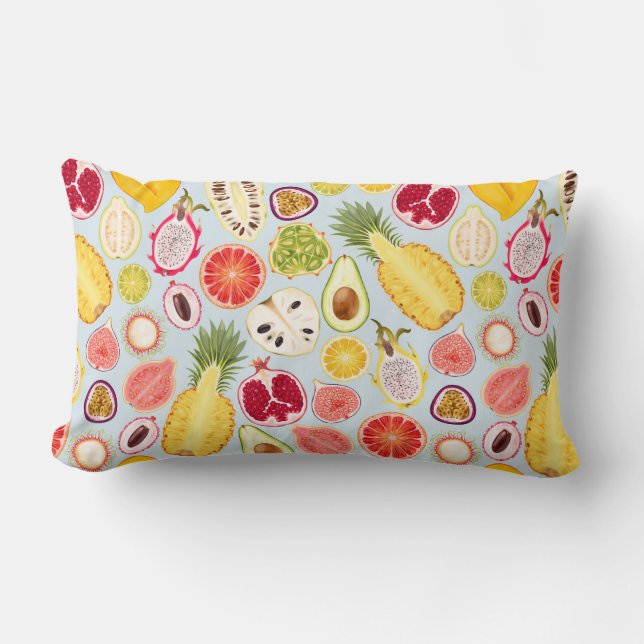 Coussin Rectangle Tropcal Fruit Lumbar Pillow (Recto)