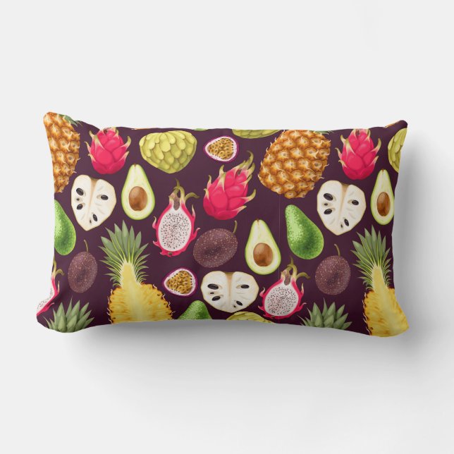 Coussin Rectangle Tropcal Fruit Lumbar Pillow (Recto)