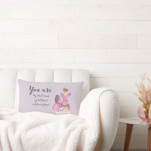 Coussin Rectangle Tu es ma meilleure maman amie (Canapé)