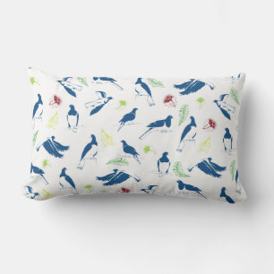 Coussin Rectangle Tui New Zealand Bird Motif