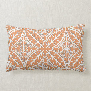 Coussin Rectangle Tuiles marocaines - rose et blanc de pêche