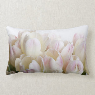 Coussin Rectangle Tulipes en pastel