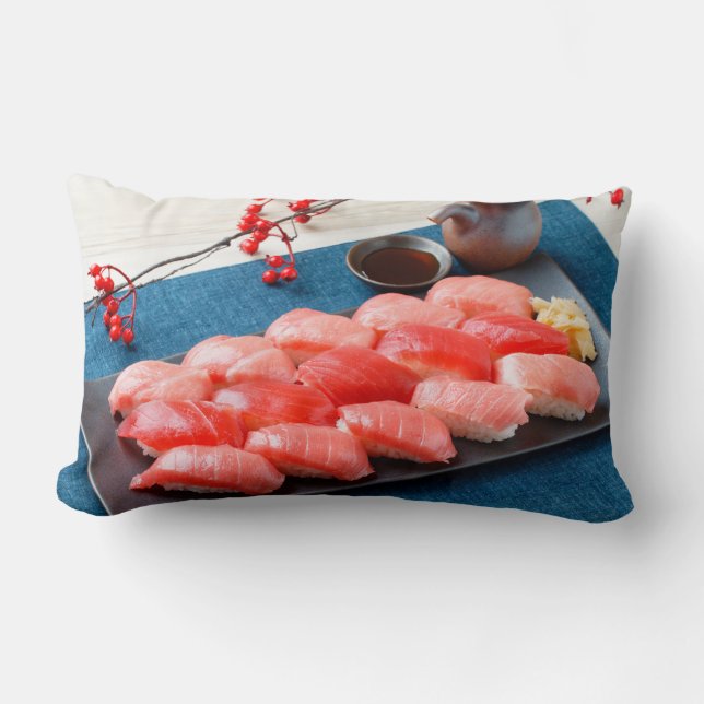 Coussin Rectangle Tuna Paradise Cushion – Japanese Gourmet Art (Recto)