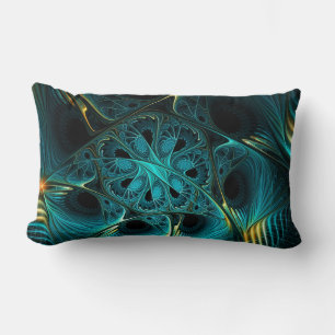Coussin Rectangle Turquoise Électrique