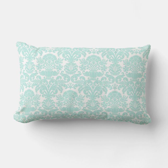 Coussin Rectangle Turquoise Romance (Recto)