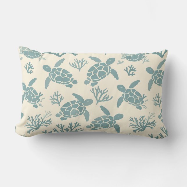 Coussin Rectangle Turtle Paradise (Recto)