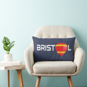 Coussin Rectangle Typographie Cool Bristol à air chaud
