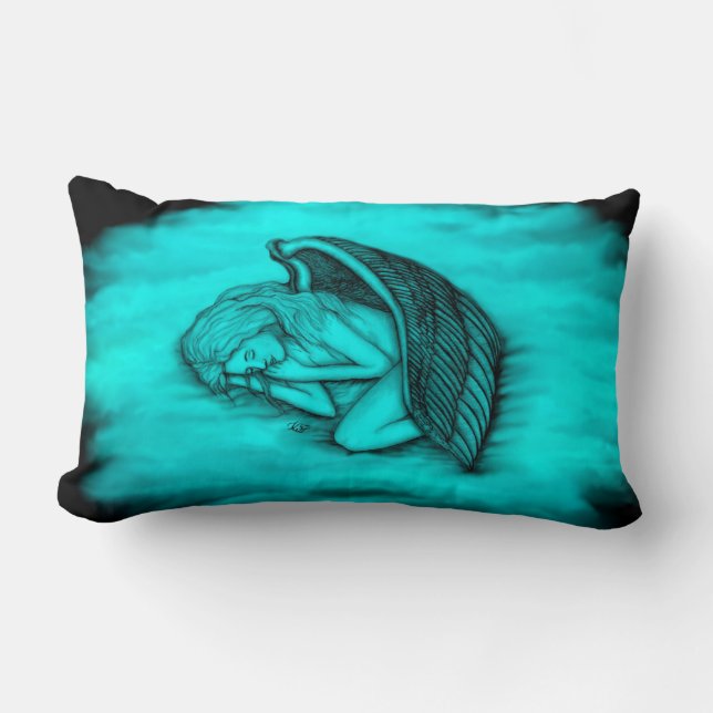 Coussin Rectangle Un ange endormi (Recto)
