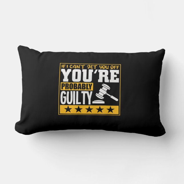 Coussin Rectangle Un Avocat Est Probablement Coupable (Recto)