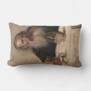 Coussin Rectangle Un homme juif boit du vin (par Olga Boznanska)
