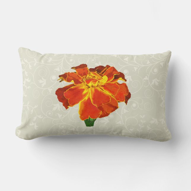 Coussin Rectangle Un Marigold français (Recto)