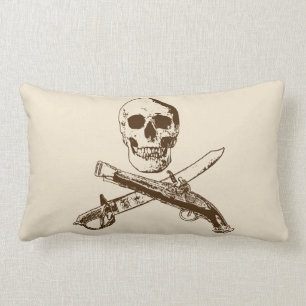 Coussin Rectangle Un Pirates Life double esidedskullpillow_2