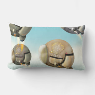 Coussin Rectangle Un vaisseau spatial qui traverse une planète