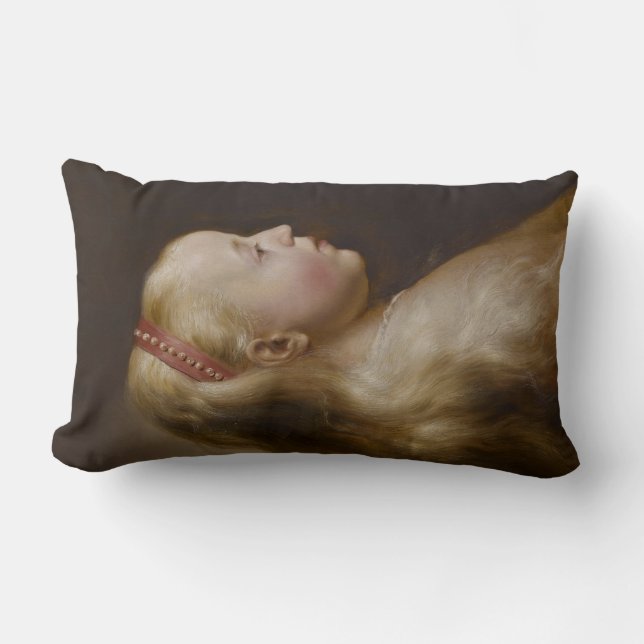 Coussin Rectangle Une jeune fille blonde (par Jan Lievens) Lumbar Co (Recto)