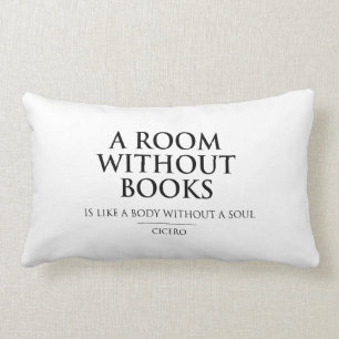 Coussin Rectangle Une salle sans livres est comme un corps sans âme