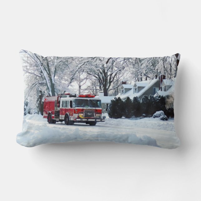 Coussin Rectangle Urgence hivernale (Recto)