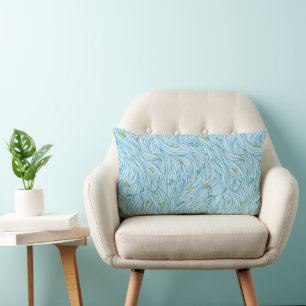Coussin Rectangle Vagues avec bateaux