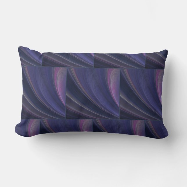 Coussin Rectangle Vagues de sable douces violettes (Recto)
