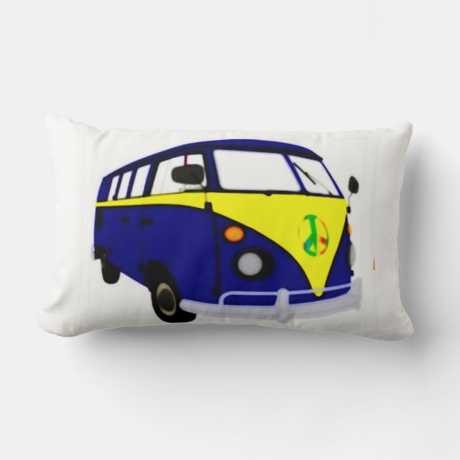 Coussin Rectangle Van bleu (Recto)