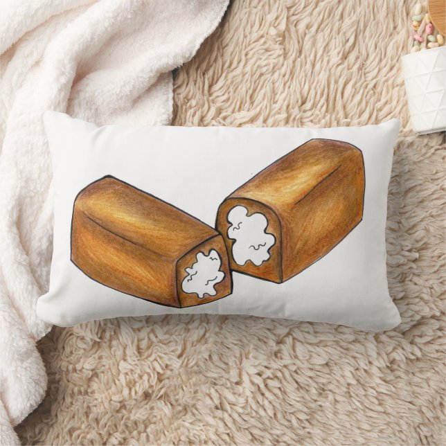 Coussin Rectangle Vanilla Crème Snack Cake Junk Food Foodie Twinkie (Couverture)