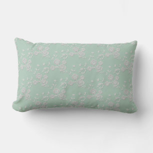 Coussin Rectangle Vaporisateur floral, OREILLÈRE À BLANC D'OREILLE