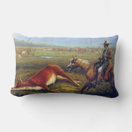 Coussin Rectangle Vaquero C 1830 L'Ancien Ouest Le Cowboy