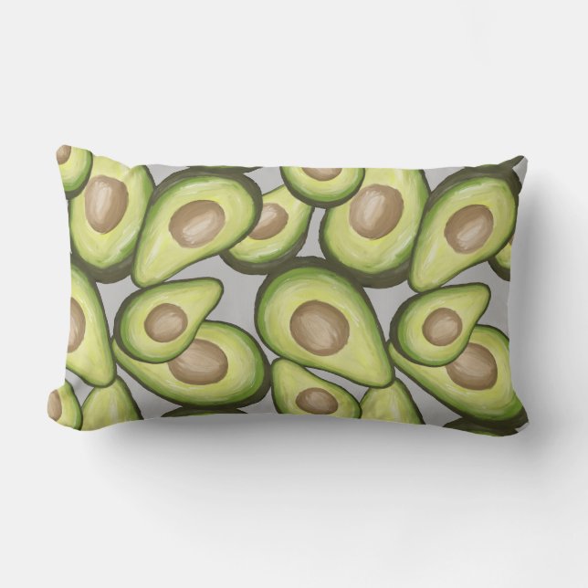 Coussin Rectangle Végétal Cuit Gourmet Avacados (Recto)