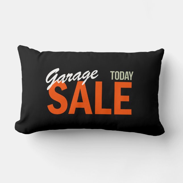 Coussin Rectangle Vente de garage aujourd'hui (Recto)