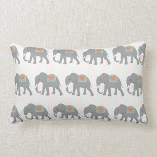 Coussin Rectangle Vert de corail de menthe de pêche de jolis