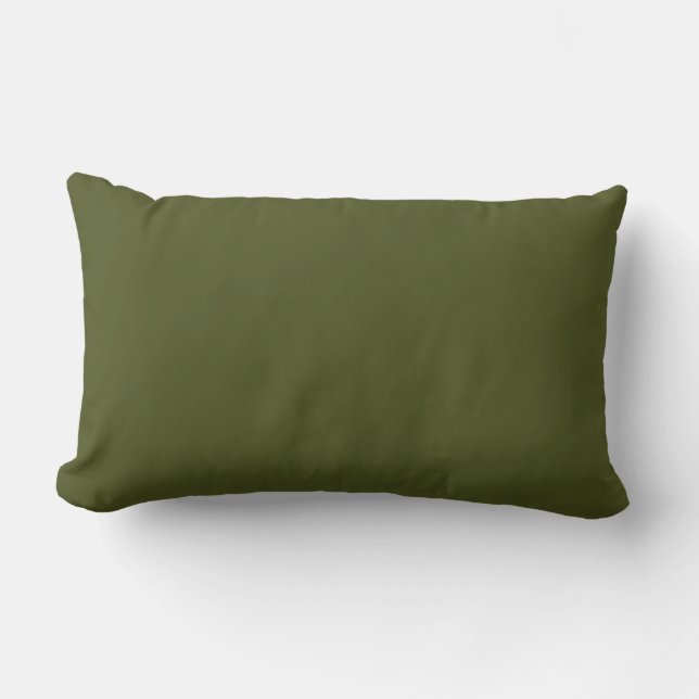 Coussin Rectangle Vert de l'armée (couleur solide) (Recto)