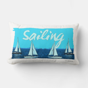 Coussin Rectangle Vibes de plage Cartoon Vintage