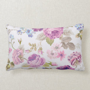 Coussin Rectangle victorien, pays, lavande, shabby, chic, roses, par