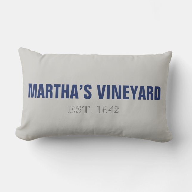 Coussin Rectangle Vignoble de Martha Fondé 1642 Pillow (Recto)