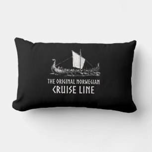 Coussin Rectangle Viking Ship Cruise Line Odin Et Valhalla