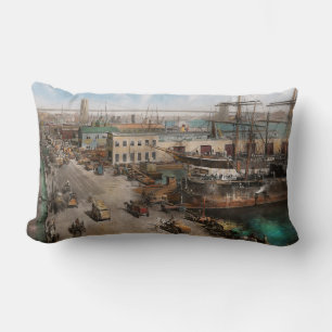 Coussin Rectangle Ville - NY - South Street Seaport - 1901