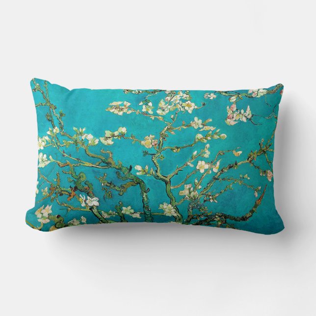 Coussin Rectangle Vincent Van Gogh Blossoming Almond Tree Floral Art (Recto)