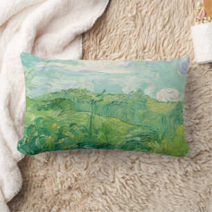 Coussin Rectangle Vincent Van Gogh peinture Champ de blé vert 