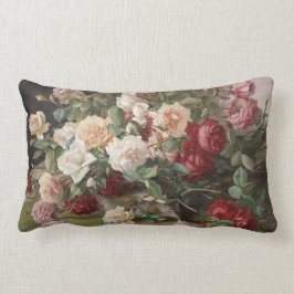 Coussin Rectangle Vintage E. Hariel Rose Still Life