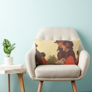 Coussin Rectangle Vintage Noël, Amour et Romance Boutique cadeaux