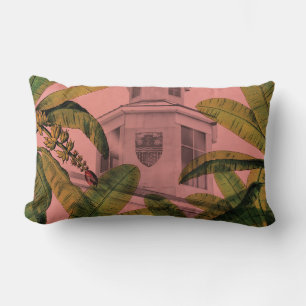 Coussin Rectangle Vintage Tropical Bahamas Lumbar Cushion