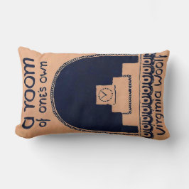 Coussin Rectangle Virginia Woolf couverture d'un livre une salle de 