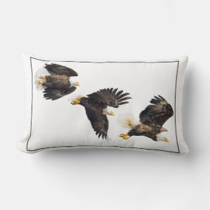 Coussin Rectangle Vol d'aigle à tête blanche
